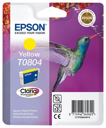 Epson T0804 YL sárga (YL-Yellow) eredeti (gyári, új) tintapatron