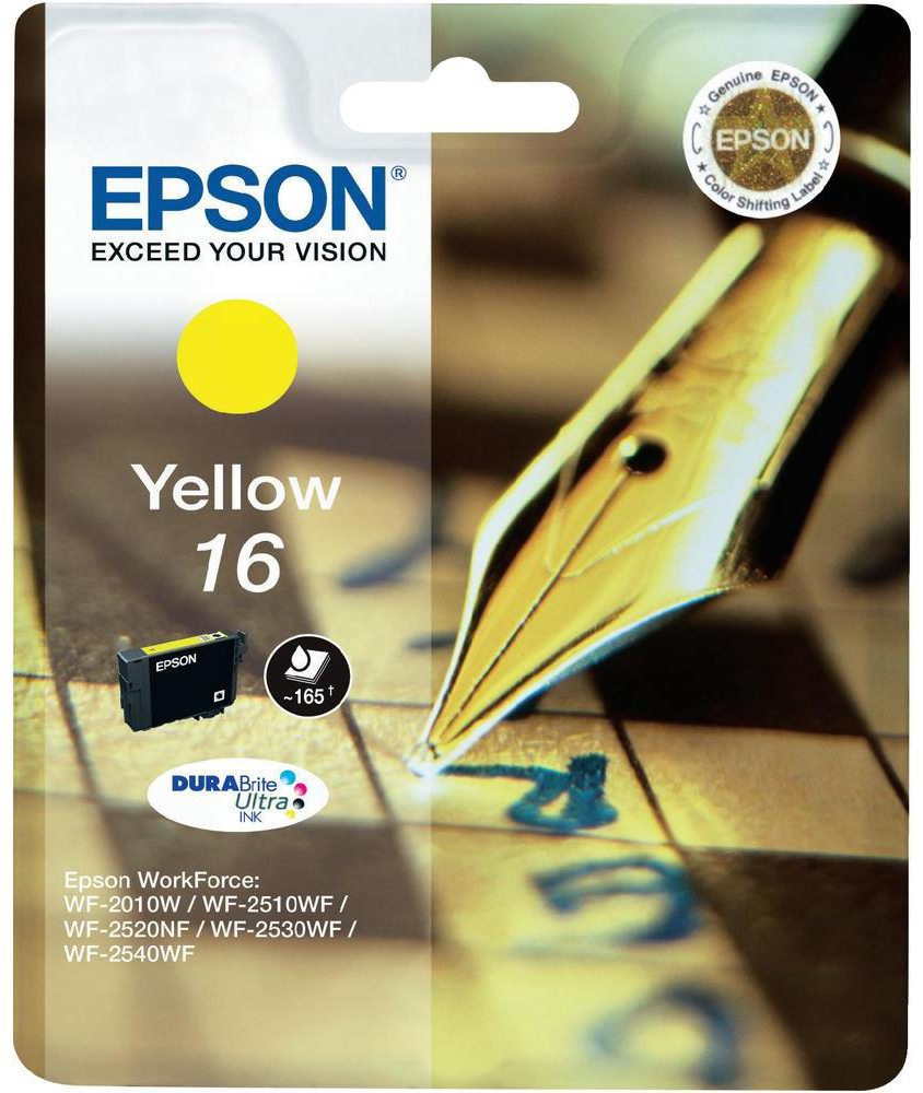 Epson T1624 (No.16) YL sárga (YL-Yellow) eredeti (gyári, új) tintapatron