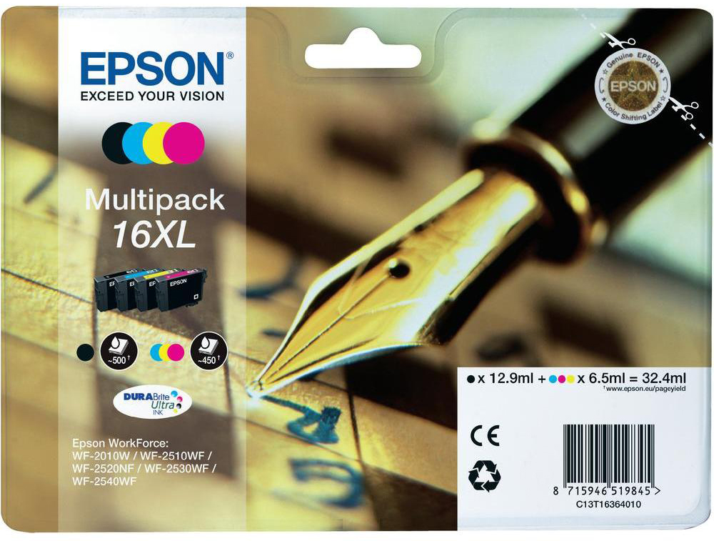 Epson T1636 (No.16 XL) Multipack eredeti (gyári, új) tintapatron