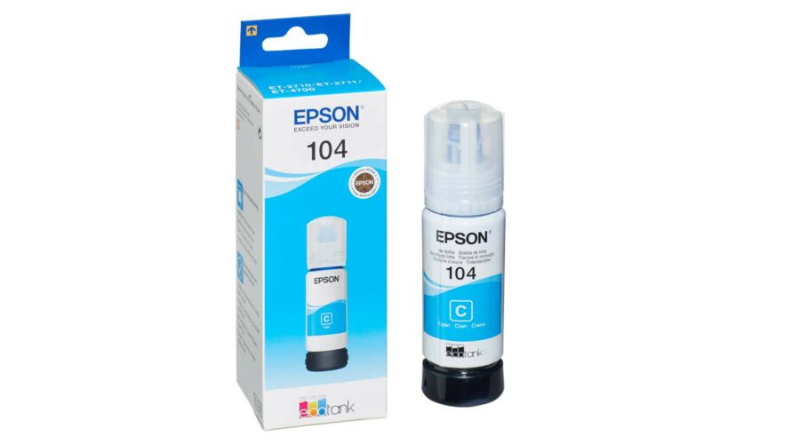 Epson T00P2 (104) CY cián (kék) (CY-Cyan) eredeti (gyári, új) tintapalack