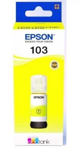 Epson T00S4 (103) YL sárga (YL-Yellow) eredeti (gyári, új) tintapalack