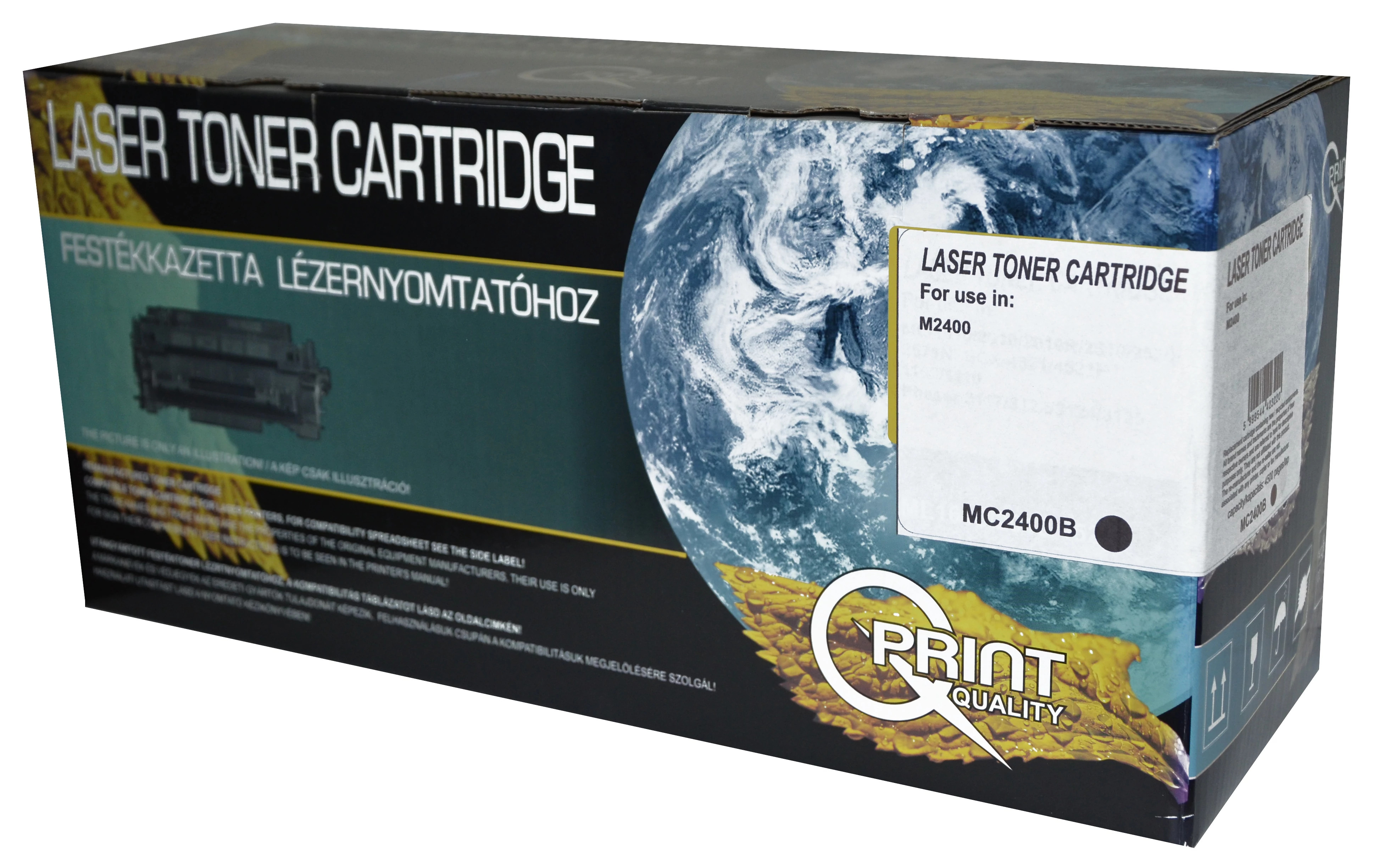 Minolta MC 2400 BK fekete (BK-Black) kompatibilis (utángyártott) toner