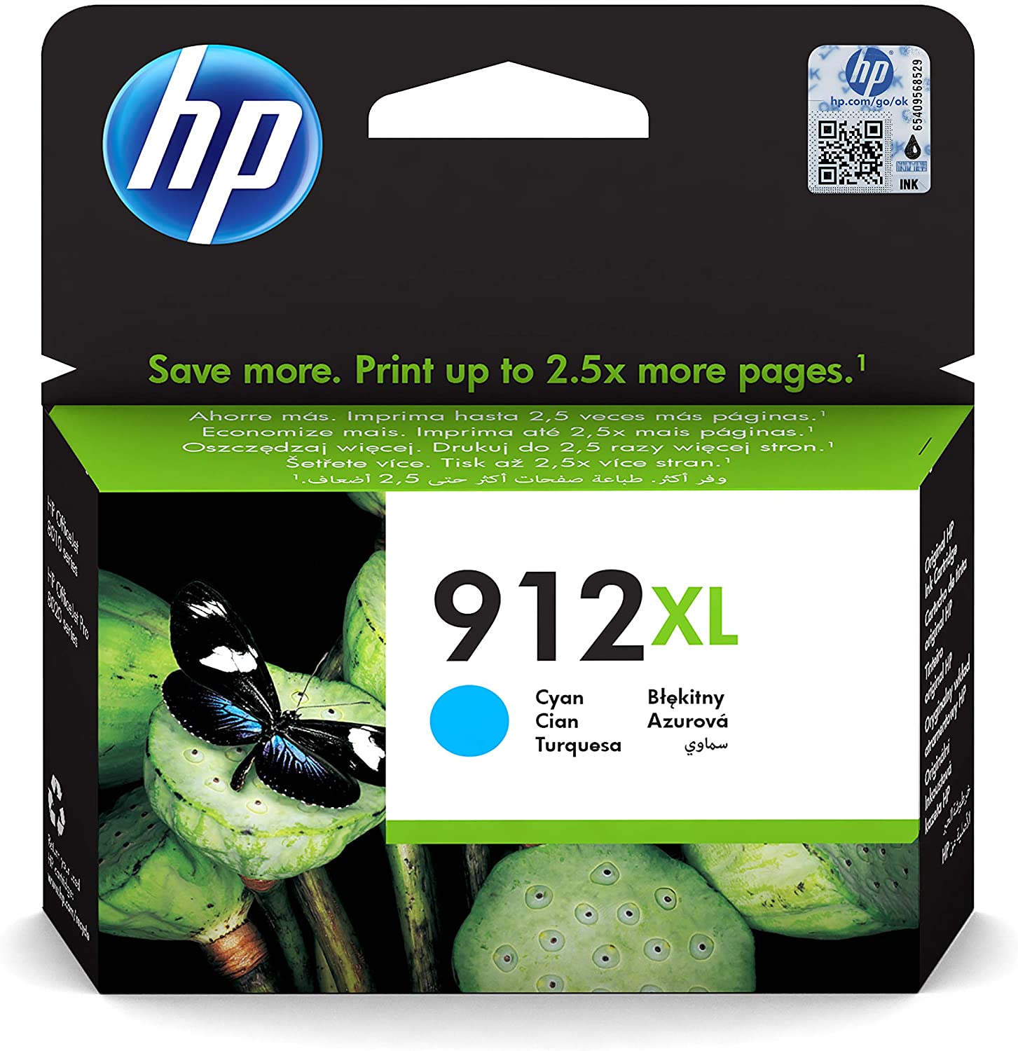 HP 3YL81AE (No.912 XL) CY-Cyan cián-kék nagy kapacitású eredeti (gyári, új) tintapatron