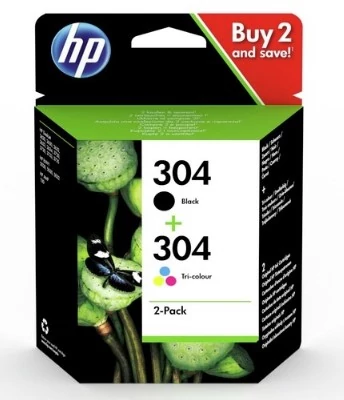 HP 3JB05AE (No.304) BK-C (Black-Color) eredeti (gyári, új) multipack