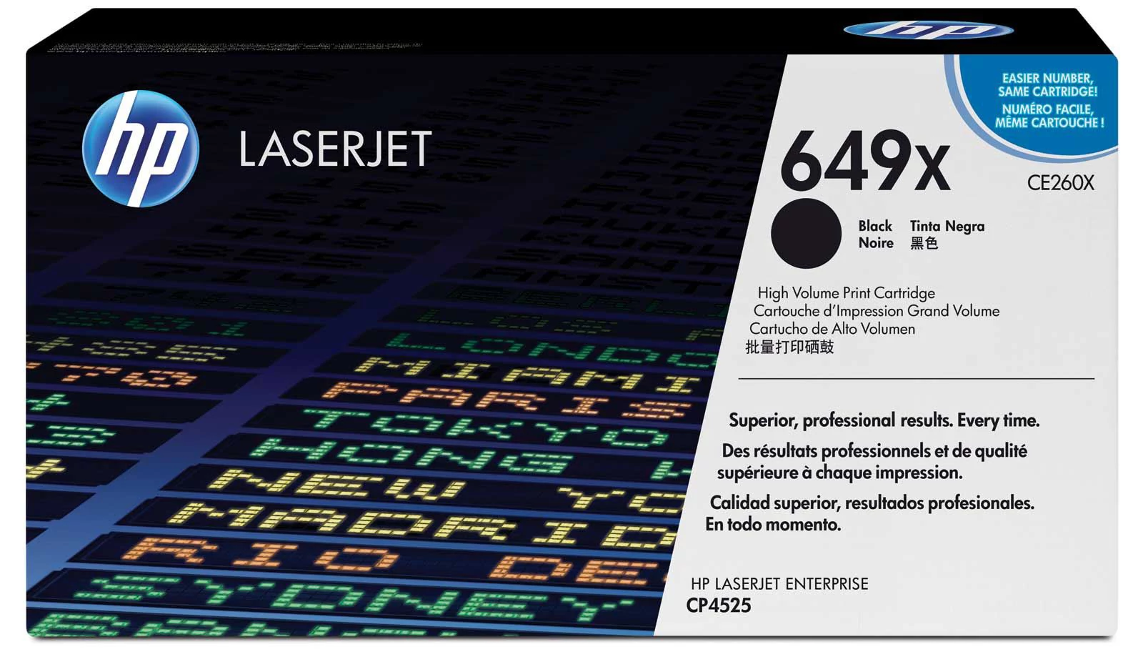 HP CE260X (No.649X) BK fekete (BK-Black) nagy kapacitású eredeti (gyári, új) toner