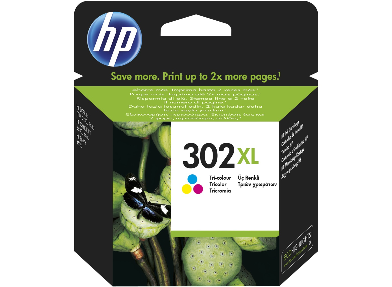 !AKCIÓS! HP F6U67AE (No.302 C XL) színes (C-Color) nagy kapacitású eredeti tintapatron (2023. 06. havi lejáratú) (garancia nélküli)