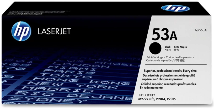 HP Q7553A (No.53A) BK fekete (BK-Black) eredeti (gyári, új) toner