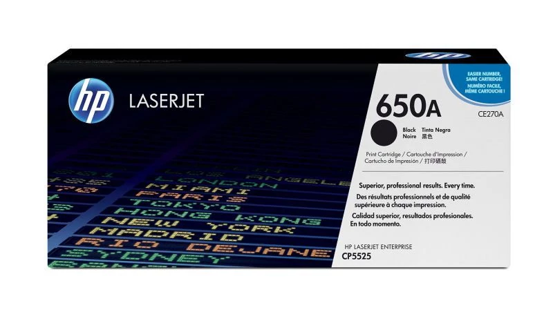 HP CE270A (No.650A) BK fekete (BK-Black) eredeti (gyári, új) toner