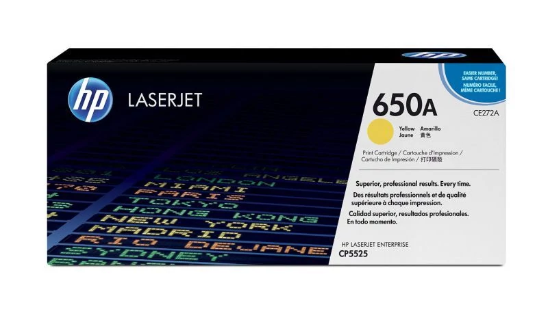 HP CE272A (No.650A) YL sárga (YL-Yellow) eredeti (gyári, új) toner