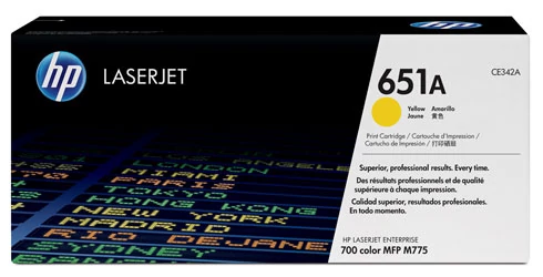 HP CE342A (No.651A) YL sárga (YL-Yellow) eredeti (gyári, új) toner