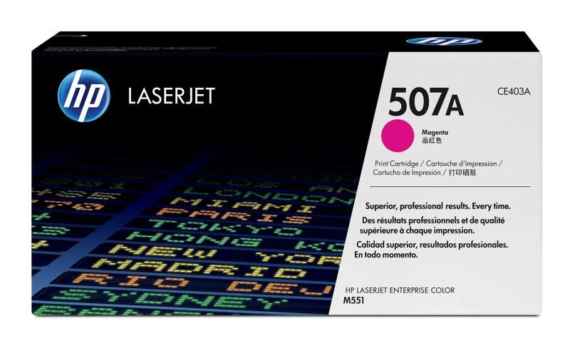 HP CE403A (No.507A) MG bíbor (piros) (MG-Magenta) eredeti (gyári, új) toner