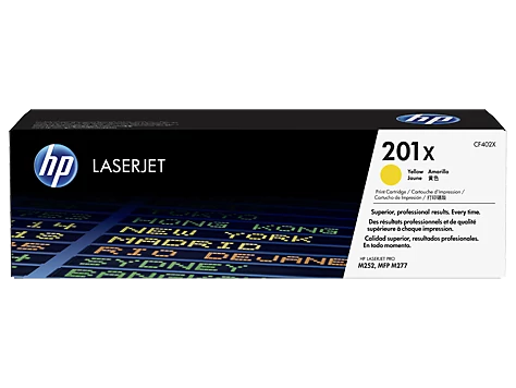 HP CF402X (No.201X) YL sárga (YL-Yellow) nagy kapacitású eredeti (gyári, új) toner