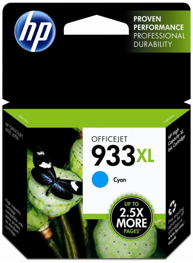 HP CN054AE (No.933 XL) CY cián (kék) (CY-Cyan) nagy kapacitású eredeti (gyári, új) tintapatron