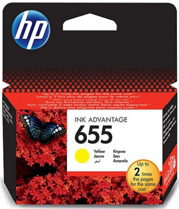 HP CZ112AE (No.655) YL sárga (YL-Yellow) eredeti (gyári, új) tintapatron