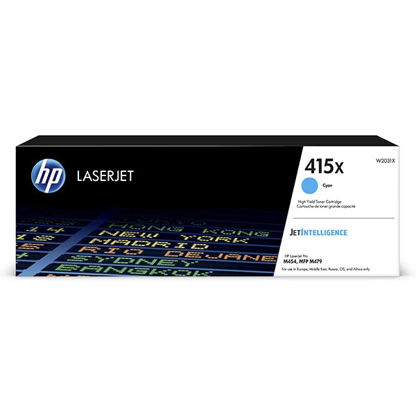 HP W2031X (No.415X) CY cián-kék (CY-Cyan) nagy kapacitású eredeti (gyári, új) toner