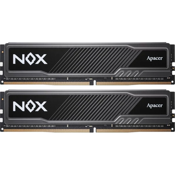 Apacer Memória Desktop - 16GB KIT DDR4 NOX (2x8GB, 3600MHz, CL18, 1.35V, hűtőbordás)