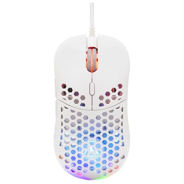 The G-Lab Gamer Egér - KULT OXYGEN W (12800 DPI, 60g, 6 gomb, RGB, fehér)