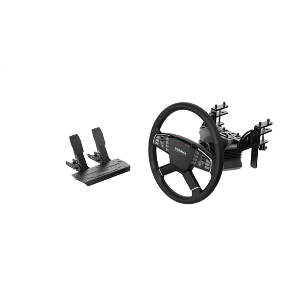Moza Racing kormány - Trucking PC Szimulátor szett (Kamion/Traktor, DD, R5 bázis, TSW kormány, SR-P Lite pedál, bilincs)
