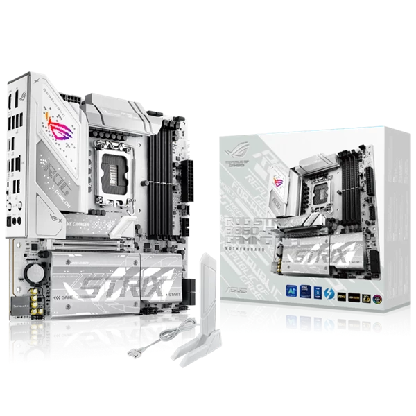 Asus Alaplap - Intel ROG STRIX B860-G GAMING WIFI s1851 (B860, 4xDDR5 9066+MHz, 4xSATA3, 4xM.2, HDMI+DP+Thunderbolt4)