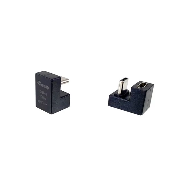 Equip Átalakító - 133476 (USB-C -> USB-C átalakító, apa/anya, fekete) 2db/csomag