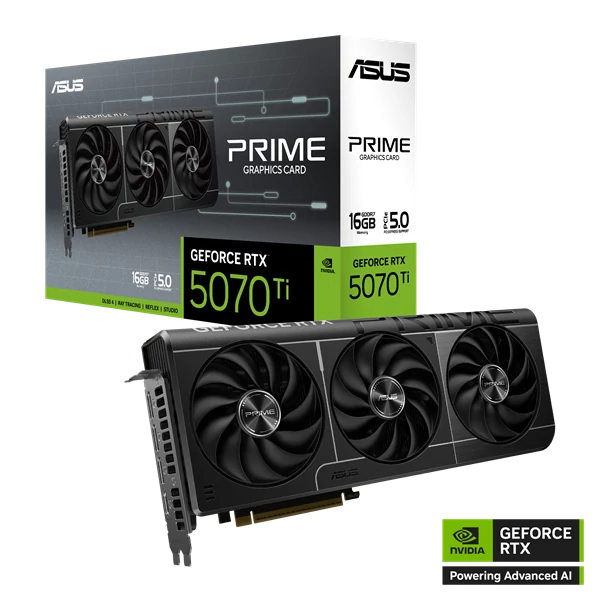 Asus Videokártya - nVidia PRIME-RTX5070TI-16G (16384MB, GDDR7, 256bit, 1xHDMI, 3xDP)