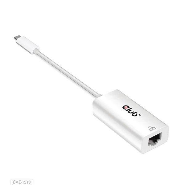 Club 3D Átalakító - CAC-1519 (USB-C (3.2 USB-C Gen 1 to RJ45 1GB Ethernet, aktív)