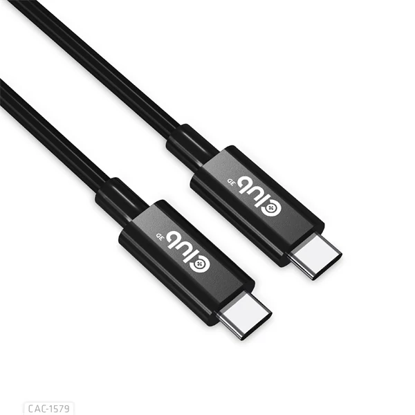 Club 3D Kábel - CAC-1579 (USB4 Type-C Gen 3x2, Bi-directional, 8K60Hz, 40Gbps, 240W PD, EPR, 3m)