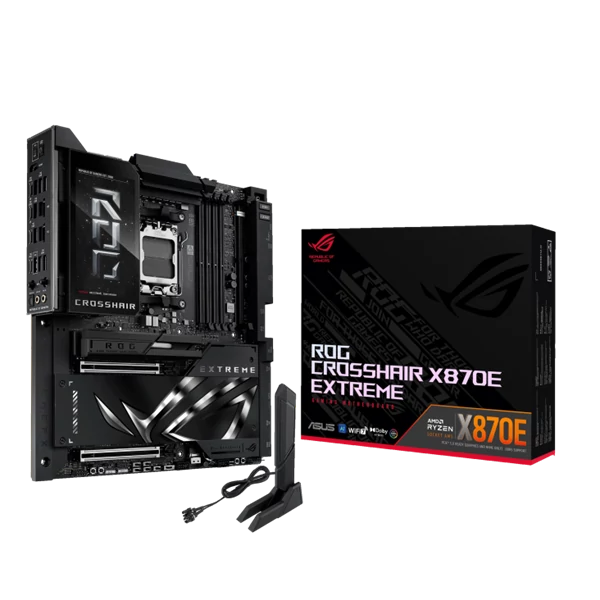 Asus Alaplap - AMD ROG CROSSHAIR X870E EXTREME AM5 (X870, ATX, 4xDDR5 9000+MHz, 4xSATA3, 5x M.2, HDMI+2xUSB4)