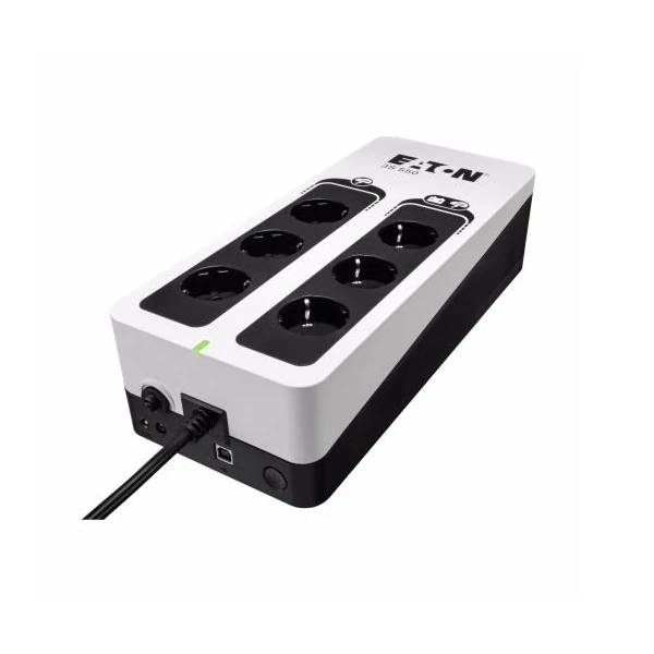 EATON szünetmentes 550VA - 3S550DIN (6 Schuko kimenet, Standby, USB, vonal védelem, szoftver)