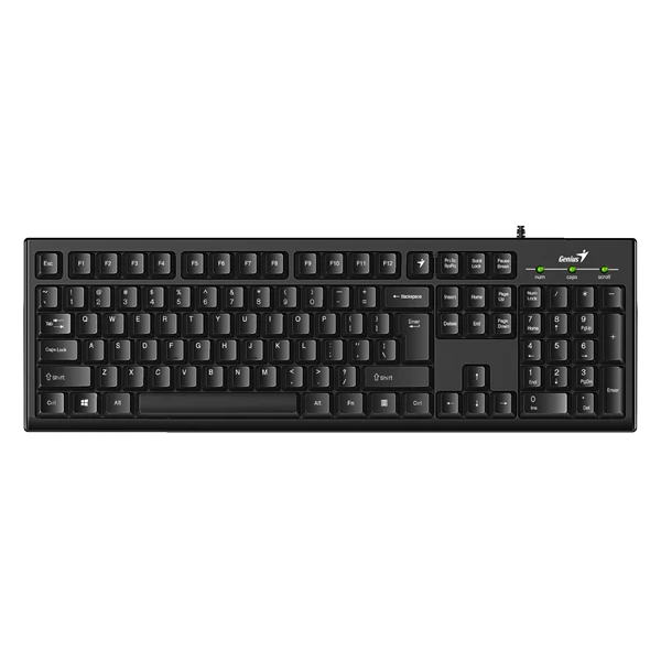 Genius Billentyűzet - KB-100 (Vezetékes, USB, Smart, fekete)