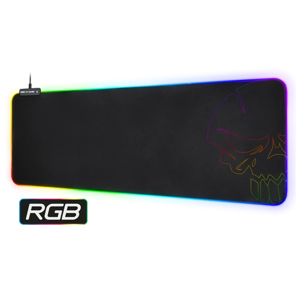 Spirit of Gamer Egérpad - RGB Large (RGB háttérvilágítás, 800 x 300 x 4mm; fekete)