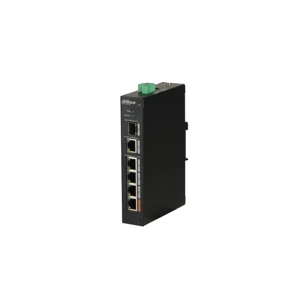 Dahua PoE switch - PFS3106-4ET-60 (4x 100Mbps PoE (60W) + 1x 1Gbps + 1xSFP, 53VDC)