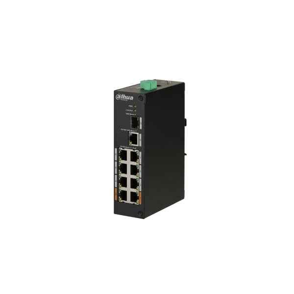 Dahua PoE switch - PFS3110-8ET-96 (8x 100Mbps PoE (96W) + 1x 1Gbps + 1 SFP, 53VDC)