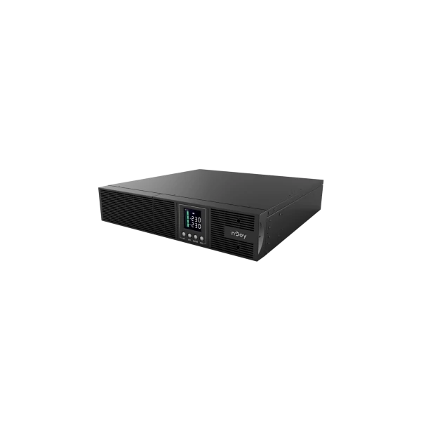NJOY Szünetmentes 2000VA - Aster 2K (8x IEC C13, On-line, RS232, USB, szoftver, LCD kijelző, 2U rack)