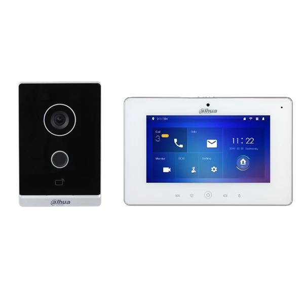 Dahua IP video kaputelefon szett - KTW01 (Wi-Fi / VTO2211G-WP + VTH5221DW-S2)