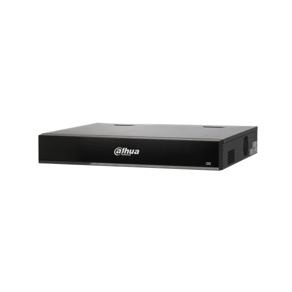 Dahua NVR Rögzítő - NVR5432-16P-I/L (AI; 32 csatorna, H265+, 320Mbps rögz., HDMI+VGA, 3xUSB, 4xSata, I/O; PoE 150W)