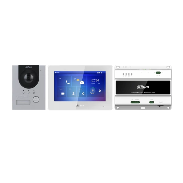 Dahua video kaputelefon szett - KTD01(F)  (VTO2202F-P-S2 + VTH5422HW + VTNS2003B-2)