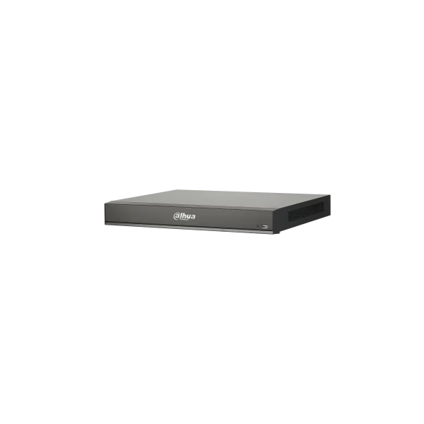 Dahua NVR Rögzítő - NVR5216-8P-I/L (16 csatorna, 8port af/at PoE; H265+, 320Mbps, HDMI+VGA, 2xUSB, 2x Sata, I/O, AI)