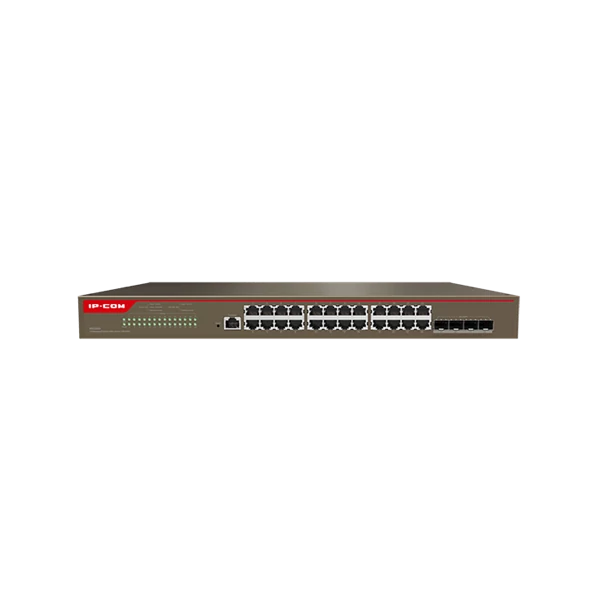 IP-COM Switch Vezérelhető - G5328X (L3; 24x1Gbps + 4x10G SFP port; rack-mount)