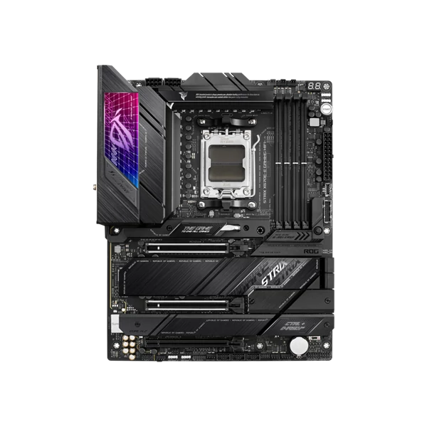 Asus Alaplap - AMD ROG STRIX X670E-E GAMING WIFI AM5 (X670, ATX, 4xDDR5 6400+MHz, LAN, 4xSATA3, 4x M.2, HDMI+DP)