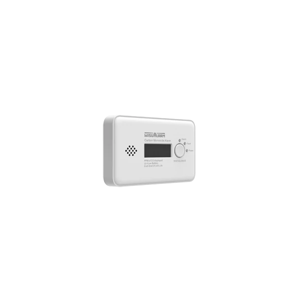 Wisualarm Szénmonoxid érzékelő és jelző - HY-GC20B (Standalone; Cserélhető 3V akkumulátor; CE (EN50291-1:2018))