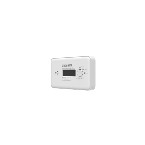 Wisualarm Szénmonoxid érzékelő és jelző - HY-GC20B-R8 (Standalone; Láncba sorolható; Cserélhető akku; CE(EN50291-1:2018)