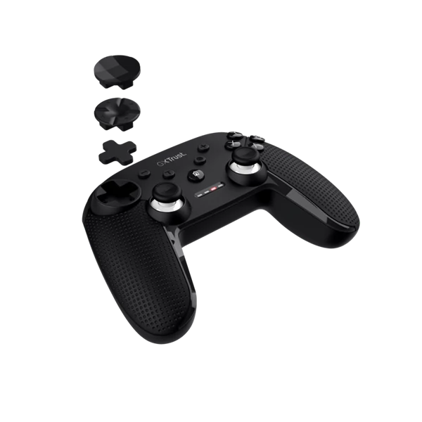 Trust Gamepad Vezeték nélküli - GXT 542 Muta (Playstation design; fekete; PC, switch, konzol kompatibilis.)