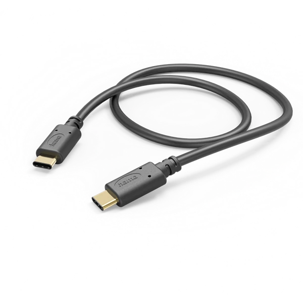 Hama Kábel - 201589 (2xUSB-C, USB 2.0, 1,0m, fekete)