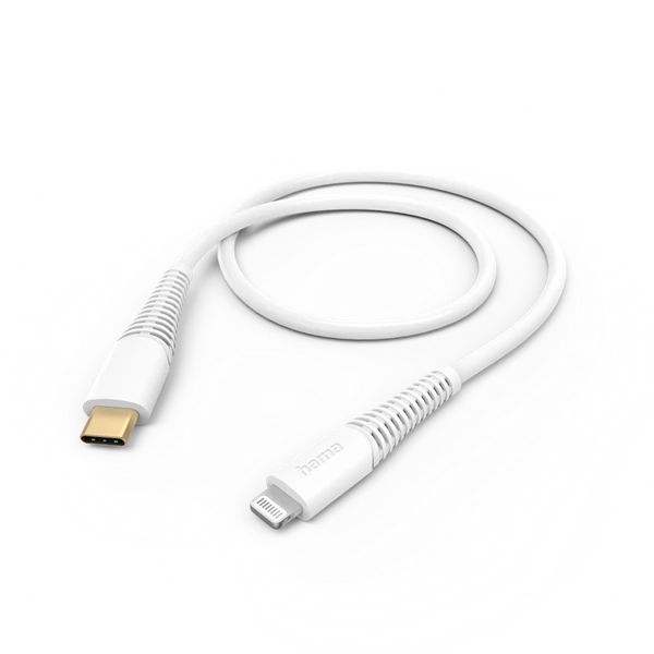 Hama Kábel - 201603  (USB-C/Lightning, USB 2.0, 1,5m, fehér)