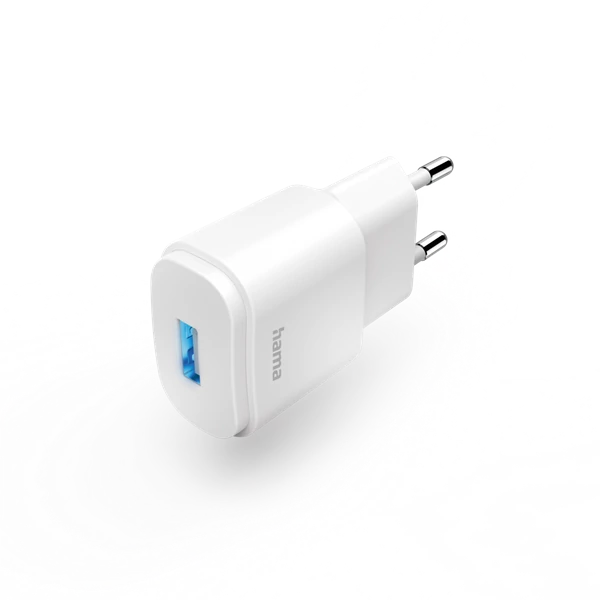 Hama Hálozati töltő - 201645 (1xUSB-A, 5V/1,2A, 6W, LED, fehér)