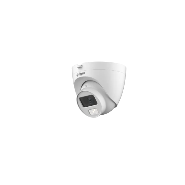 Dahua Analóg turretkamera - HAC-HDW1200CLQ-IL-A (SmartColor, 2MP, 2,8mm, kültéri, IR20m+LED20m, IP67, mikrofon, 12VDC)