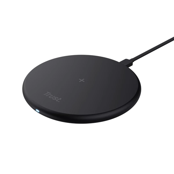 Trust Telefon töltő Vezeték nélküli - Viro (15W; fekete; USB-C)