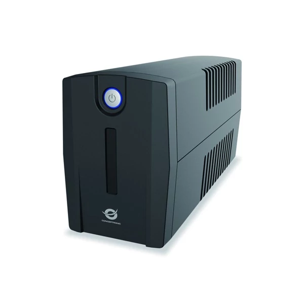 Conceptronic Szünetmentes  850VA - ZEUS02ES (2x Schuko, line-interaktív, RJ45 vonalvédelem, USB, fekete)