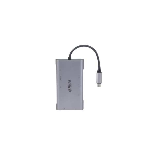 Dahua Kábel Átalakító - TC39 (USB-C - HDMI 4K@30Hz + VGA FHD@30Hz + 3xUSB3.0 + RJ45 Gigabit + SD + PD)